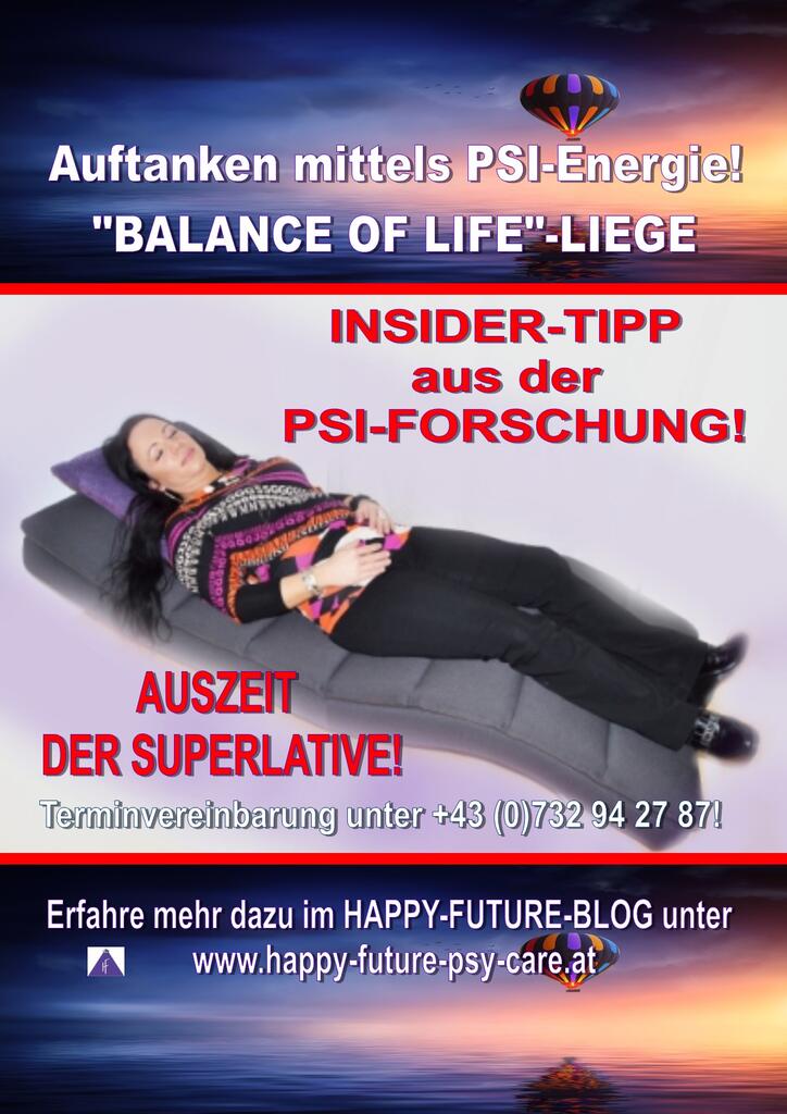 AUSZEIT DER SUPERLATIVE!  INSIDER-TIPP aus der PSI-FORSCHUNG!