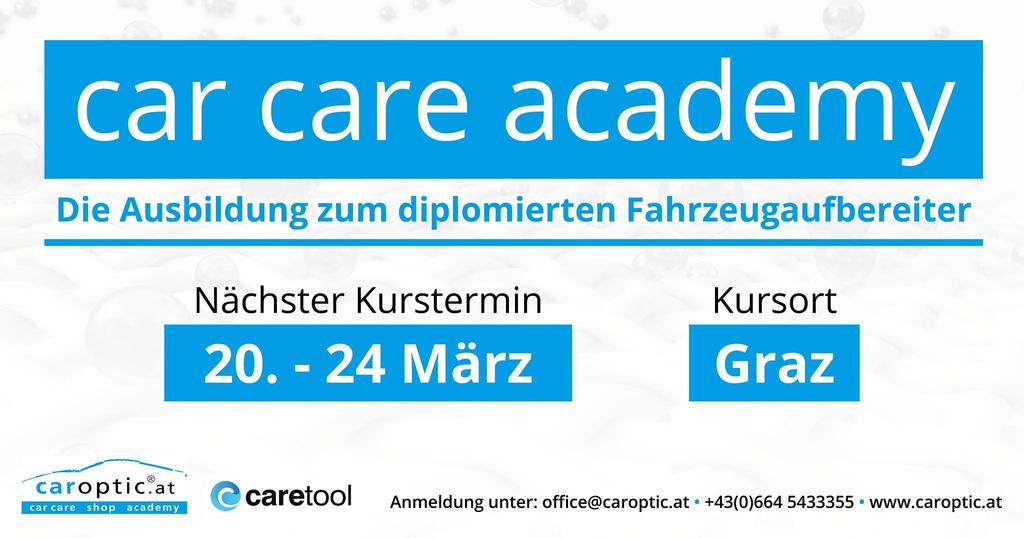 Kurse, Workshops, Diplom, Autoreinigung, Autoaufbereitung