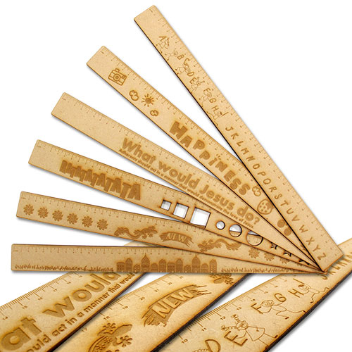 Werbe Holzlineale